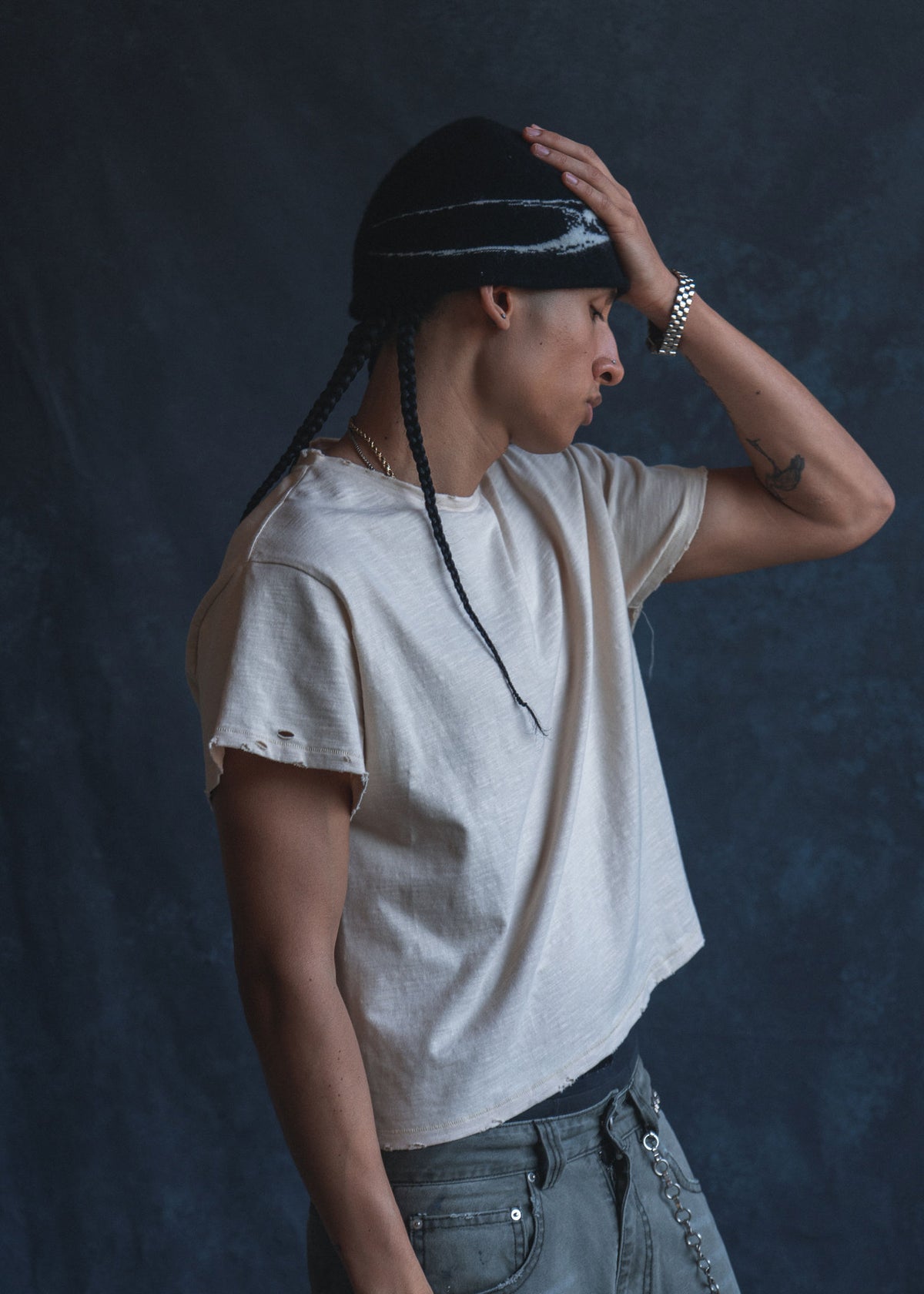 Bone White Slub Tee